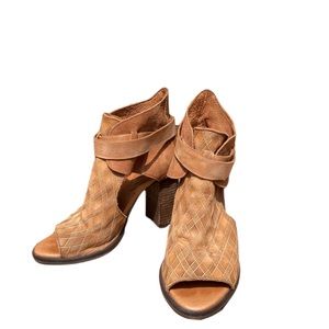 Free People peep toe booties